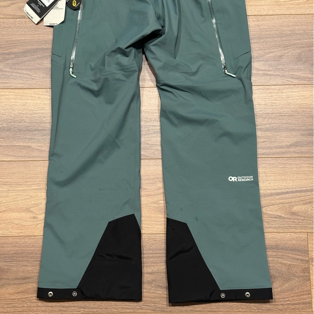 NEW Outdoor Research Skytour Ascent Shell Bibs in Neptune Teal Size Large - Picture 12 of 14